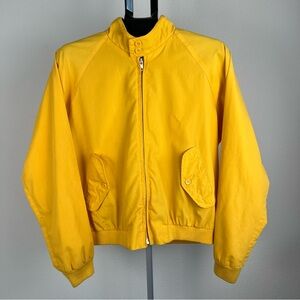 Vintage 80/90s Brittania Westwind Yellow Bomber Jacket Made In Hong Kong M Retro